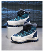Kids Boots Winter Warm Waterproof Snow Boots for Children Casual Outdoor Sneakers Winter Plush Lining High-top Sports Shoes