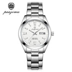 PAAZOMU Top Luxury Man Watch Waterproof Stainless Steel Men Wristwatch Luminous Date Week Fashion Business Quartz Men's Watches