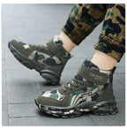 Winter Snow Boots For Children 2024 Trend Fashion Plush Camouflage Sneakers Thick Warm Teenager Faux Fur Boots For Kids