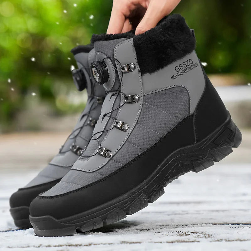 Mens Winter Snow Boots – Warm Durable Outdoor Shoes