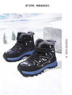 Kids Boots Winter Warm Waterproof Snow Boots for Children Casual Outdoor Sneakers Winter Plush Lining High-top Sports Shoes