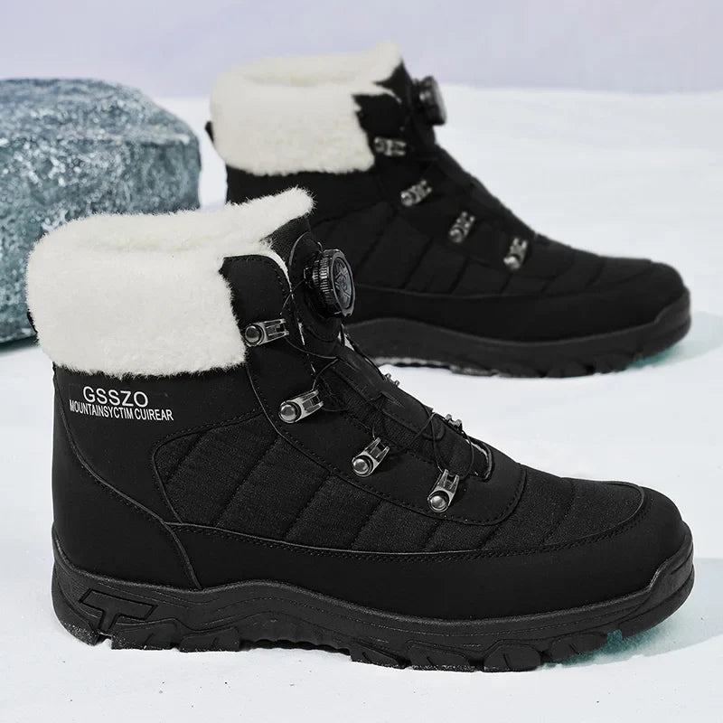 Mens Winter Snow Boots – Warm Durable Outdoor Shoes