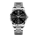 PENGAGAR Luxury Watch For Man Waterproof Luminous Date Week Stainless Steel Men Watch Casual Quartz Men's Watches Male Clock+box