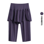 DRUR Yoga Shorts Women Summer Five-Quarter Athletic Shorts Elastic Waist Running Workout Short Leggings For Ladies Sport Shorts
