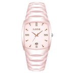 Women's Rose Gold Stainless Steel Luminous Date Slim Watch