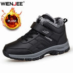 Mens Waterproof Winter Snow Boots – Warm Durable Outdoor Shoes
