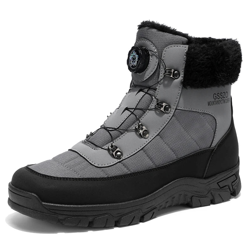 Mens Winter Snow Boots – Warm Durable Outdoor Shoes