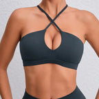 Hearuisavy Summer Gym Top Women Ultra Soft Fabrics Push Up Sports Bra Yoga Clothes Running Breathable Workout Fitness Underwear
