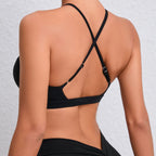 Hearuisavy Summer Gym Top Women Ultra Soft Fabrics Push Up Sports Bra Yoga Clothes Running Breathable Workout Fitness Underwear