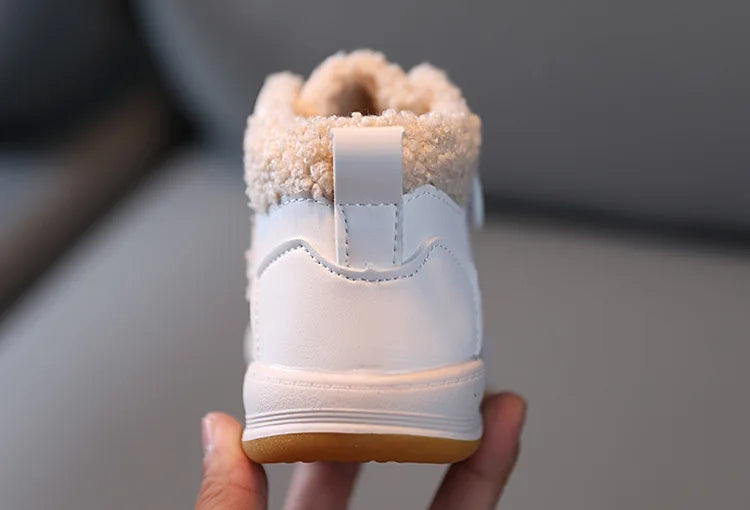 Winter Children Snow Boots for Boys Girls Fashion Kids Outdoor Sneakers Ankle Booties Warm Plush Running Sports Kids Shoes