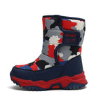 Kids Snow Boots Boys Warm Winter Shoes Outdoor Walking Sneakers Camouflage Comfortable Platform Plush Sports Boy Boots