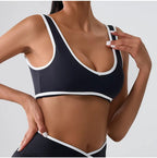 Women Sport Bras Splicing Fitness Tank Breathable Women Underwear Yoga Tops Bra Crop Top Gym Wear Women Push Up Workout Clothes