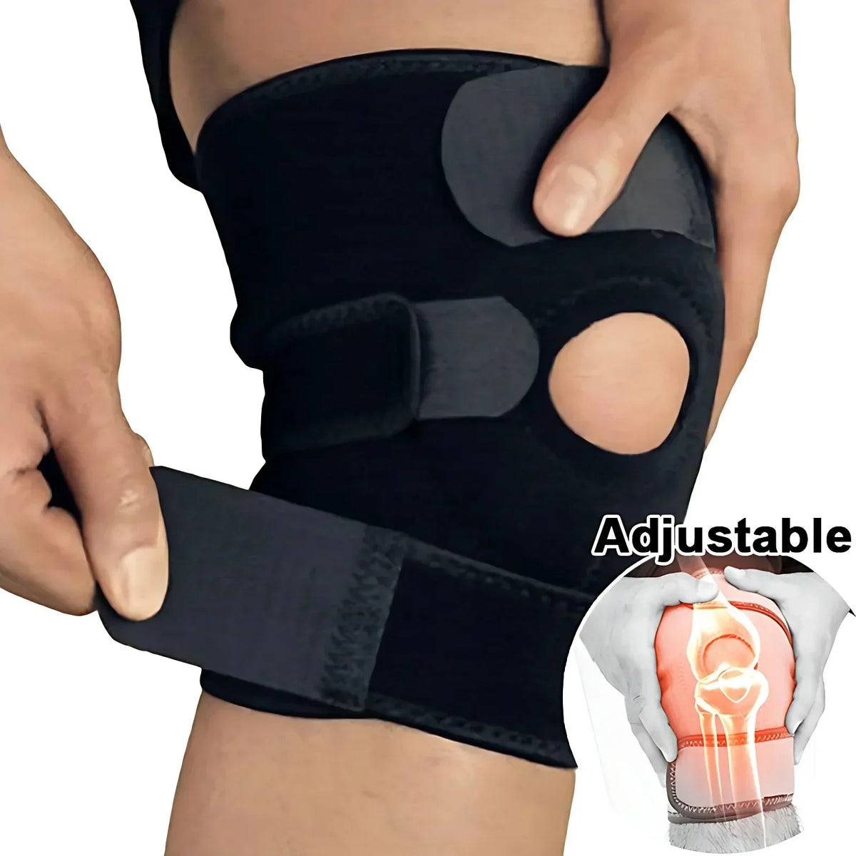 Sports knee pads, outdoor hiking, basketball, cycling, knee pads, running, strengthening protective gear, spring knee pads