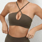 Hearuisavy Summer Gym Top Women Ultra Soft Fabrics Push Up Sports Bra Yoga Clothes Running Breathable Workout Fitness Underwear