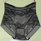 XL-3XL Big Size Women Lace Panties Summer Transparent Hollow Briefs Female  Lingerie Sexy Underwear Breathable Underpants New