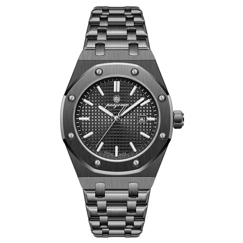 PAAZOMU Luxury Business Man Wristwatch Waterproof Luminous Date Men Watch Stainless Steel Fashion Quartz Watches For Men Reloj