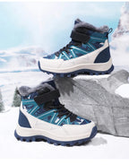 Kids Boots Winter Warm Waterproof Snow Boots for Children Casual Outdoor Sneakers Winter Plush Lining High-top Sports Shoes