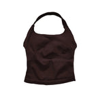 NCLAGEN Gym Halter Top Woman longline strappy tank Padded yoga clothing Fitness workout Running Activewear pilates clothes