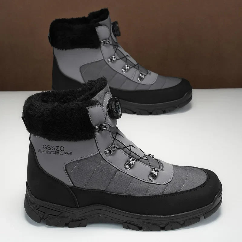 Mens Winter Snow Boots – Warm Durable Outdoor Shoes