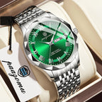 PAAZOMU Top Original Men Watch Waterproof Luminous Date Rectangle Man Wristwatch Mesh Stainless Steel Men's Quartz Watches Male