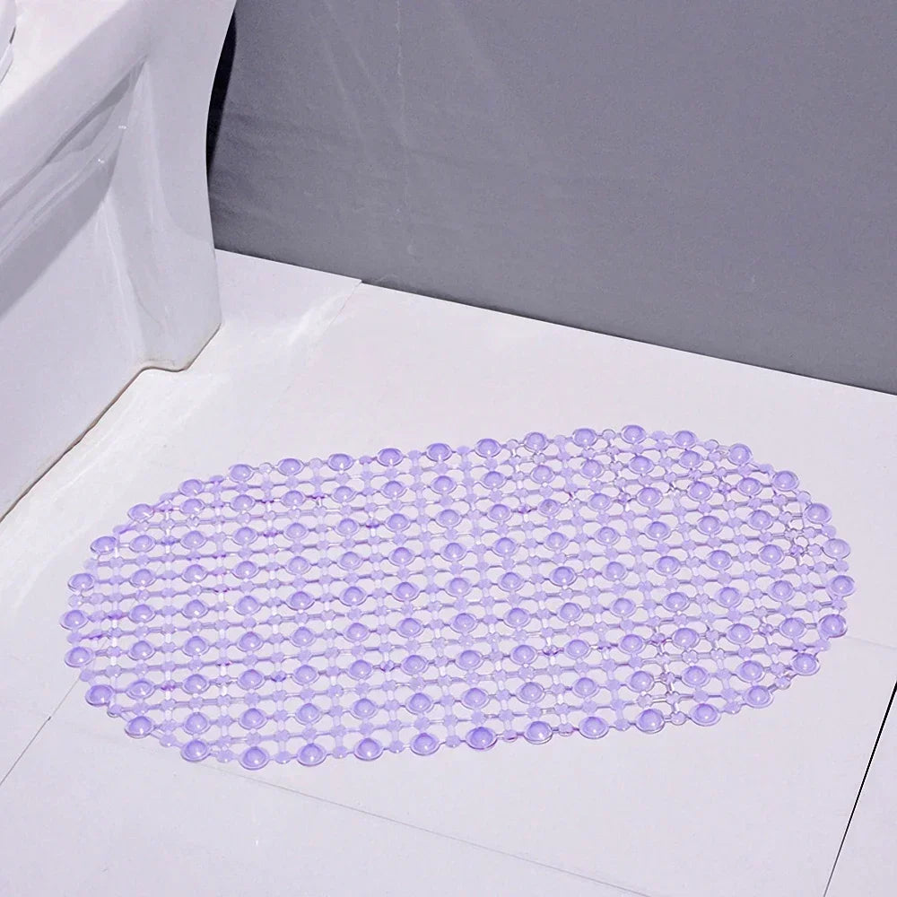 Non-Slip Bathroom Mat with Suction Cups – Massage Bath Tub Shower Rug