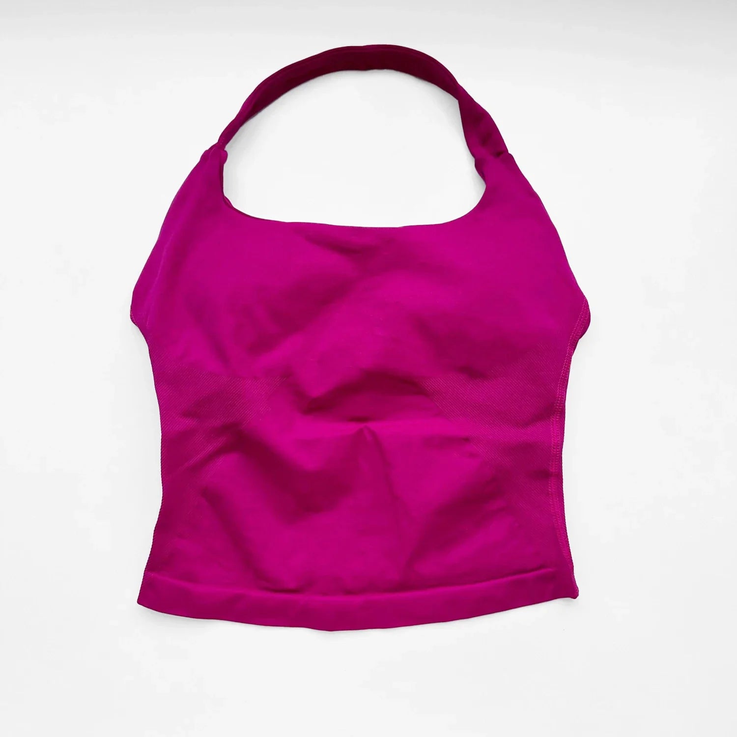 NCLAGEN Gym Halter Top Woman longline strappy tank Padded yoga clothing Fitness workout Running Activewear pilates clothes