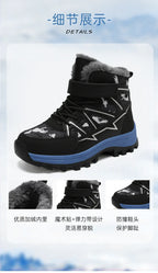 Kids Boots Winter Warm Waterproof Snow Boots for Children Casual Outdoor Sneakers Winter Plush Lining High-top Sports Shoes