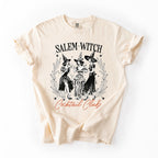 Salem Witch Cocktail Club All Hallows Eve Spooky Halloween Spirits Celebration Comfort Colors Tee