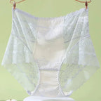 XL-3XL Big Size Women Lace Panties Summer Transparent Hollow Briefs Female  Lingerie Sexy Underwear Breathable Underpants New