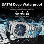 New Simple Digital Full Diamond Watch For Man Gifts Fashion Quartz Wristwatches Mens Automatic Watches Man Clock Montre Homme