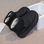 2025 Kids Winter Snow Boots Plush Fur Lined Non-Slip Leather Shoes for Boys And Girls Little Girl Outdoor Short Boots
