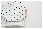 New Summer Women White Polka Dot Print Yoga Sets Hanging Neck Slim Sport Vest High Waist Mid Pants Gym Two-piece Workout Clothes