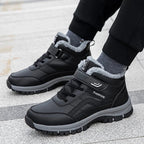 Mens Waterproof Winter Snow Boots – Warm Durable Outdoor Shoes
