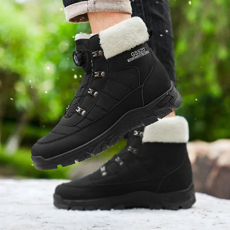Mens Winter Snow Boots – Warm Durable Outdoor Shoes