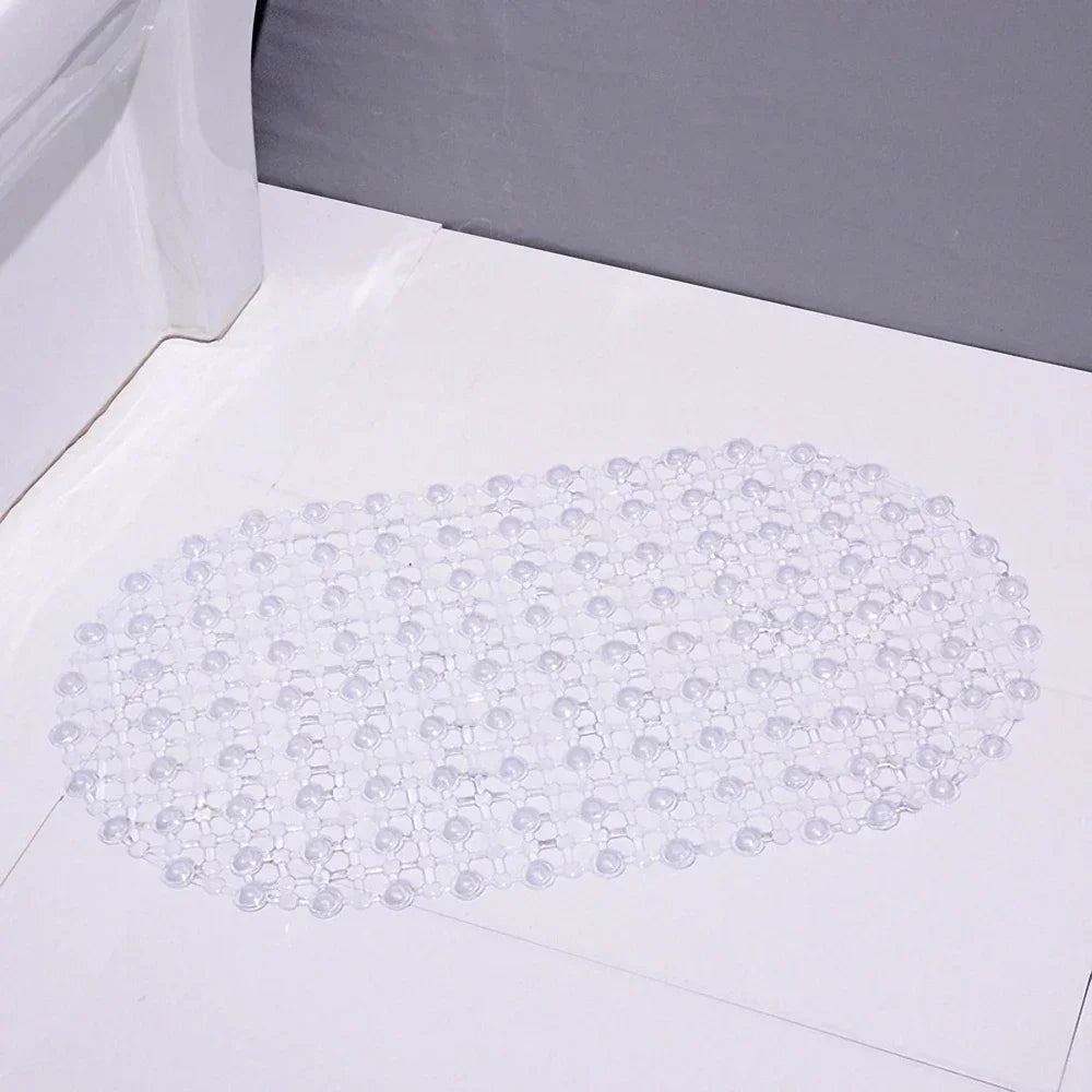 Non-Slip Bathroom Mat with Suction Cups – Massage Bath Tub Shower Rug