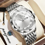 PAAZOMU Top Original Men Watch Waterproof Luminous Date Rectangle Man Wristwatch Mesh Stainless Steel Men's Quartz Watches Male