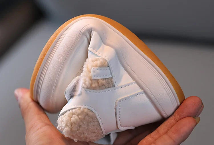 Winter Children Snow Boots for Boys Girls Fashion Kids Outdoor Sneakers Ankle Booties Warm Plush Running Sports Kids Shoes