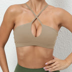 Hearuisavy Summer Gym Top Women Ultra Soft Fabrics Push Up Sports Bra Yoga Clothes Running Breathable Workout Fitness Underwear