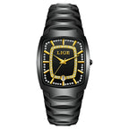 Women's White Ceramic Crystal Bracelet Watch Quartz Gift