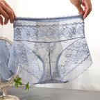 XL-3XL Big Size Women Lace Panties Summer Transparent Hollow Briefs Female  Lingerie Sexy Underwear Breathable Underpants New