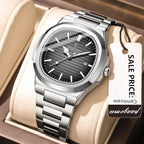PAAZOMU Business Casual Quartz Wristwatch Men Waterproof Luminous Hands Classic Durable Strap Fashion Watch for Work Daily Life