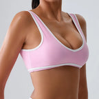 Women Sport Bras Splicing Fitness Tank Breathable Women Underwear Yoga Tops Bra Crop Top Gym Wear Women Push Up Workout Clothes