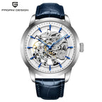 PAGANI DESIGN Business Man Watch Luxury Skeleton Hollow Leather Men's Wristwatch New Mechanical Male Clock Relogio Masculino