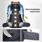70L Camping Backpack Hiking Waterproof Travel Bags