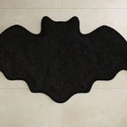VIKAMA Halloween Black Spider Rug Anti-Slip Mat, Suitable for Bathrooms, Festive Halloween Decor Rug