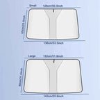 SEAMETAL Car Windshield Sun Shade Cover Front Window Sun Visor Protection Foldable Car Curtains for Summer Cooling UV Refletive
