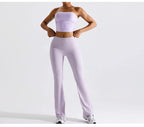 Sexy Strapless Sports Bra Backless Gym Top Women Quick-Drying Yoga Clothes Women Top Fitness Chest Wrap Underwear Workout Bra