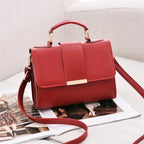 Women's Fashion PU Leather Shoulder Bag | Small Flap Crossbody Handbags & Top Handle Messenger Bags (High-Quality Luxury Ladies Hand Bag)