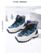 Kids Boots Winter Warm Waterproof Snow Boots for Children Casual Outdoor Sneakers Winter Plush Lining High-top Sports Shoes