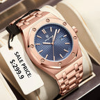 PAAZOMU Original Luxury Men's Watches Date Chronograph Stainless Steel Quartz Watch Waterproof Luminous Fashion Man Wristwatch